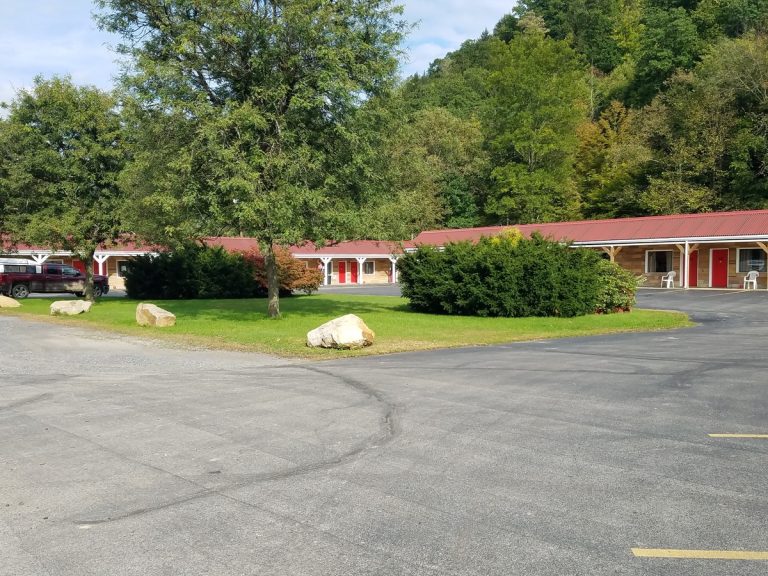 Exterior of independent motel for sale