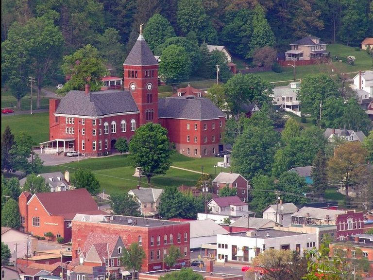 Scenic town view near motel for sale in Pennsylvania